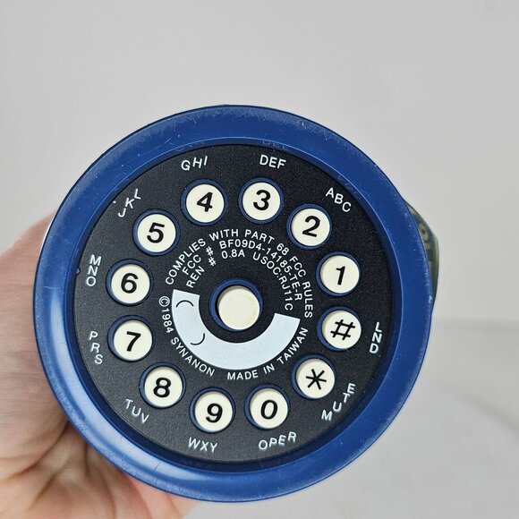 Vintage Classic Blue Sunoco Gas Pump Phone 100 Suntennial - Picture 5 of 9